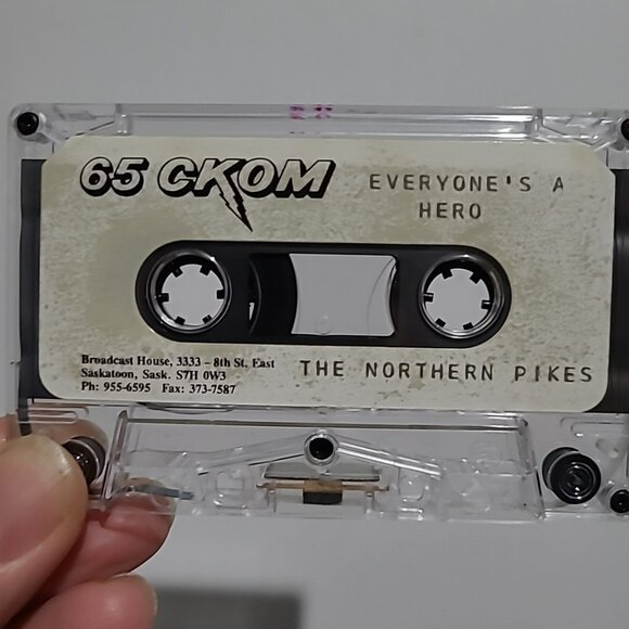 VTG Retro SUPER RARE Everyone's A Hero The Northern Pikes Radio Cassette Single - Picture 3 of 3